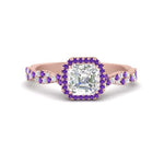 Load image into Gallery viewer, infinity-asscher-cut-halo-purple-toapz-engagement-ring-in-rose-gold-FD9126ASRGVITO-NL-RG?v=1757924729
