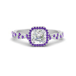 Load image into Gallery viewer, infinity-asscher-cut-halo-purple-toapz-engagement-ring-in-white-gold-FD9126ASRGVITO-NL-WG?v=1757924728
