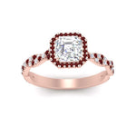 Load image into Gallery viewer, infinity-asscher-cut-halo-ruby-engagement-ring-in-rose-gold-FD9126ASRGRUDRANGLE5-NL-RG_f0d09035-67ba-4f70-baaa-e00a6d42c8f1?v=1757924882
