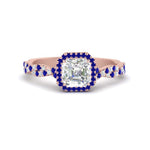 Load image into Gallery viewer, infinity-asscher-cut-halo-sapphire-engagement-ring-in-rose-gold-FD9126ASRGSABL-NL-RG?v=1757924728
