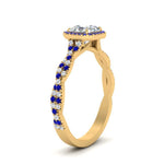 Load image into Gallery viewer, infinity-asscher-cut-halo-sapphire-engagement-ring-in-yellow-gold-FD9126ASRGSABLANGLE2-NL-YG?v=1757924728
