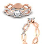 Load image into Gallery viewer, https://cdn.fascinatingdiamonds.com/FD11157/infinity-asscher-cut-twist-diamond-engagement-ring-in-rose-gold-FD11157ASRHAND-NL-RG.jpg
