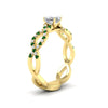 Load image into Gallery viewer, https://cdn.fascinatingdiamonds.com/FD11157/infinity-asscher-cut-twist-diamond-engagement-ring-with-emerald-in-yellow-gold-FD11157ASRGEMGRHAND-NL-YG.jpg