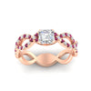 Load image into Gallery viewer, https://cdn.fascinatingdiamonds.com/FD11157/infinity-asscher-cut-twist-diamond-engagement-ring-with-pink-sapphire-in-rose-gold-FD11157ASRGSADRPIHAND-NL-RG.jpg