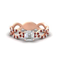 Thumbnail 26 - Asscher Cut Infinity Twist Luxe Engagement Ring
