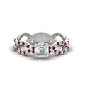 Thumbnail 48 - Asscher Cut Infinity Twist Luxe Engagement Ring