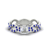 Load image into Gallery viewer, https://cdn.fascinatingdiamonds.com/FD11157/infinity-asscher-cut-twist-diamond-engagement-ring-with-sapphire-in-white-gold-FD11157ASRGSABLHAND-NL-WG.jpg