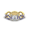 Load image into Gallery viewer, https://cdn.fascinatingdiamonds.com/FD11157/infinity-asscher-cut-twist-diamond-engagement-ring-with-sapphire-in-yellow-gold-FD11157ASRGSABLHAND-NL-YG.jpg