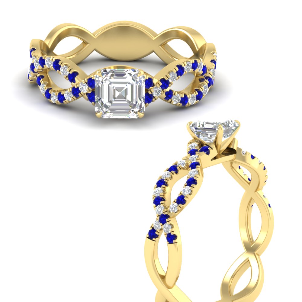 https://cdn.fascinatingdiamonds.com/FD11157/infinity-asscher-cut-twist-diamond-engagement-ring-with-sapphire-in-yellow-gold-FD11157ASRGSABLHAND-NL-YG.jpg