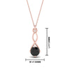 Load image into Gallery viewer, Infinity Solitaire Pendant