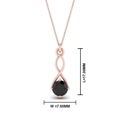 Infinity Solitaire Pendant