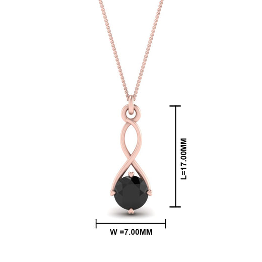 Infinity Solitaire Pendant