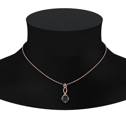Infinity Solitaire Pendant