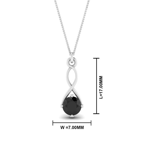 Infinity Solitaire Pendant