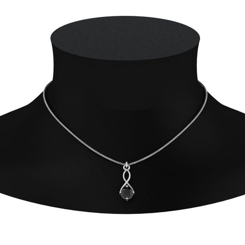 Infinity Solitaire Pendant