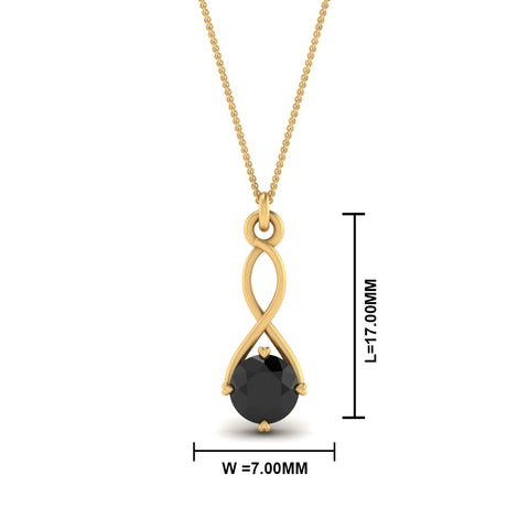 Infinity Solitaire Pendant