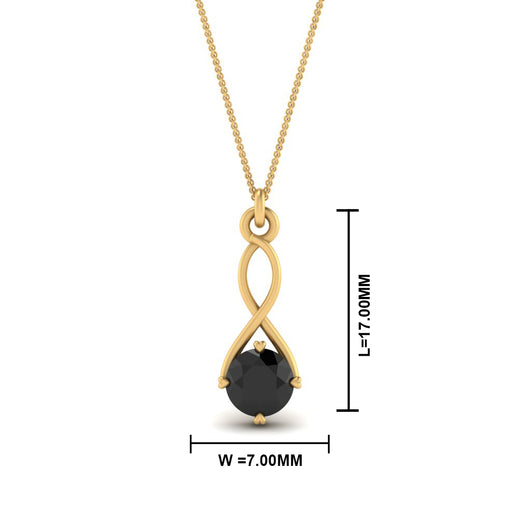 Infinity Solitaire Pendant
