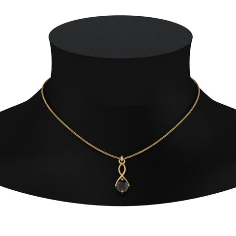 Infinity Solitaire Pendant