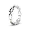 Thumbnail 58 - Infinity Diamond Twist Wedding Band