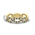 Thumbnail 76 - Infinity Diamond Twist Wedding Band