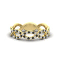 Thumbnail 75 - Infinity Diamond Twist Wedding Band