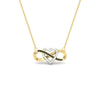 Load image into Gallery viewer, infinity-black-diamond-two-tone-pendant-necklace-in-FDPD11206GBLACK-NL-YG.jpg