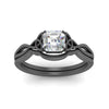 Load image into Gallery viewer, infinity-celtic-asscher-cut-solitaire-wedding-set-in-black-gold-FD9286ASANGLE5-NL-BG-B1?v=1755772230