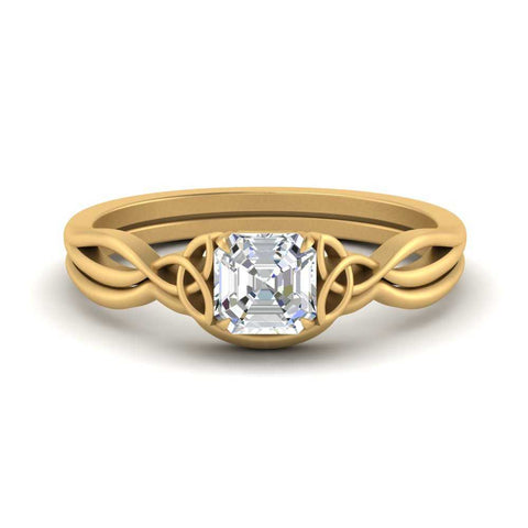 infinity-celtic-asscher-cut-solitaire-wedding-set-in-yellow-gold-FD9286AS-NL-YG-B1?v=1755772230