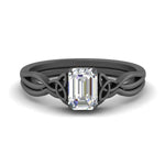 Load image into Gallery viewer, infinity-celtic-emerald-cut-solitaire-wedding-set-in-black-gold-FD9286EM-NL-BG-B1?v=1755772242