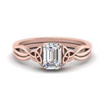 Load image into Gallery viewer, infinity-celtic-emerald-cut-solitaire-wedding-set-in-rose-gold-FD9286EM-NL-RG-B1?v=1755772242