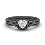 Load image into Gallery viewer, infinity-celtic-heart-shaped-solitaire-wedding-set-in-black-gold-FD9286HT-NL-BG-B1?v=1755772247

