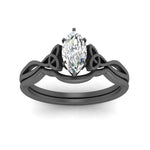 Load image into Gallery viewer, infinity-celtic-marquise-cut-solitaire-wedding-set-in-black-gold-FD9286MQANGLE5-NL-BG-B1?v=1755772251
