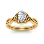 Load image into Gallery viewer, infinity-celtic-oval-shaped-solitaire-wedding-set-in-yellow-gold-FD9286OVANGLE5-NL-YG-B1?v=1755772256