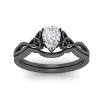 Load image into Gallery viewer, infinity-celtic-pear-shaped-solitaire-wedding-set-in-black-gold-FD9286PEANGLE5-NL-BG-B1?v=1755772261
