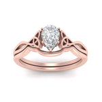 Load image into Gallery viewer, infinity-celtic-pear-shaped-solitaire-wedding-set-in-rose-gold-FD9286PEANGLE5-NL-RG-B1?v=1755772261
