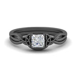 Load image into Gallery viewer, infinity-celtic-princess-cut-solitaire-wedding-set-in-black-gold-FD9286PR-NL-BG-B1?v=1755772266
