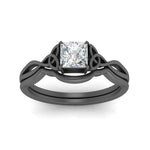 Load image into Gallery viewer, infinity-celtic-princess-cut-solitaire-wedding-set-in-black-gold-FD9286PRANGLE5-NL-BG-B1?v=1755772266
