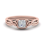 Load image into Gallery viewer, infinity-celtic-princess-cut-solitaire-wedding-set-in-rose-gold-FD9286PR-NL-RG-B1?v=1755772266
