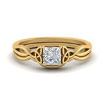 Load image into Gallery viewer, infinity-celtic-princess-cut-solitaire-wedding-set-in-yellow-gold-FD9286PR-NL-YG-B1?v=1755772266

