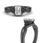 Load image into Gallery viewer, infinity-celtic-radiant-cut-solitaire-wedding-set-in-black-gold-FD9286RAANGLE3-NL-BG-B1?v=1755772271
