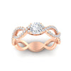 Load image into Gallery viewer, infinity-cushion-cut-twist-diamond-engagement-ring-in-rose-gold-FD11157CURANGLE3-NL-RG