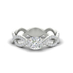 Load image into Gallery viewer, infinity-cushion-cut-twist-diamond-engagement-ring-in-white-gold-FD11157CURANGLE3-NL-WG
