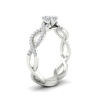Load image into Gallery viewer, infinity-cushion-cut-twist-diamond-engagement-ring-in-white-gold-FD11157CURANGLE3-NL-WG

