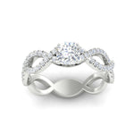 Load image into Gallery viewer, infinity-cushion-cut-twist-diamond-engagement-ring-in-white-gold-FD11157CURANGLE3-NL-WG

