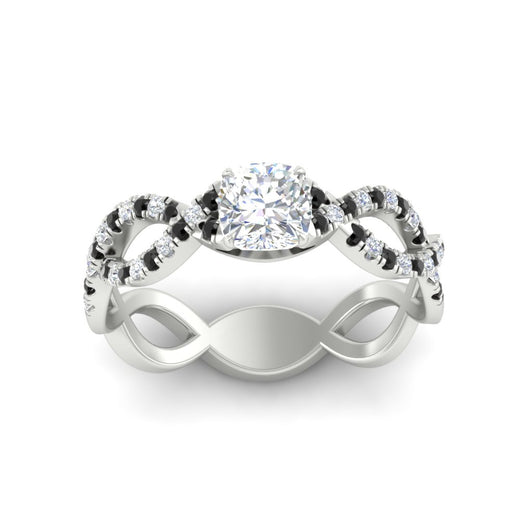 infinity-cushion-cut-twist-diamond-engagement-ring-with-black-diamond-in-white-gold-FD11157CURGBLACKANGLE3-NL-WG