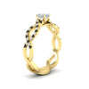 Load image into Gallery viewer, infinity-cushion-cut-twist-diamond-engagement-ring-with-black-diamond-in-yellow-gold-FD11157CURGBLACKANGLE3-NL-YG