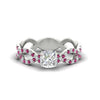 Load image into Gallery viewer, infinity-cushion-cut-twist-diamond-engagement-ring-with-pink-sapphire-in-white-gold-FD11157CURGSADRPIANGLE3-NL-WG