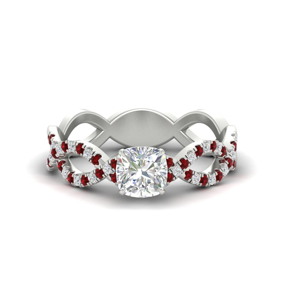 infinity-cushion-cut-twist-diamond-engagement-ring-with-ruby-in-white-gold-FD11157CURGRUDRANGLE3-NL-WG