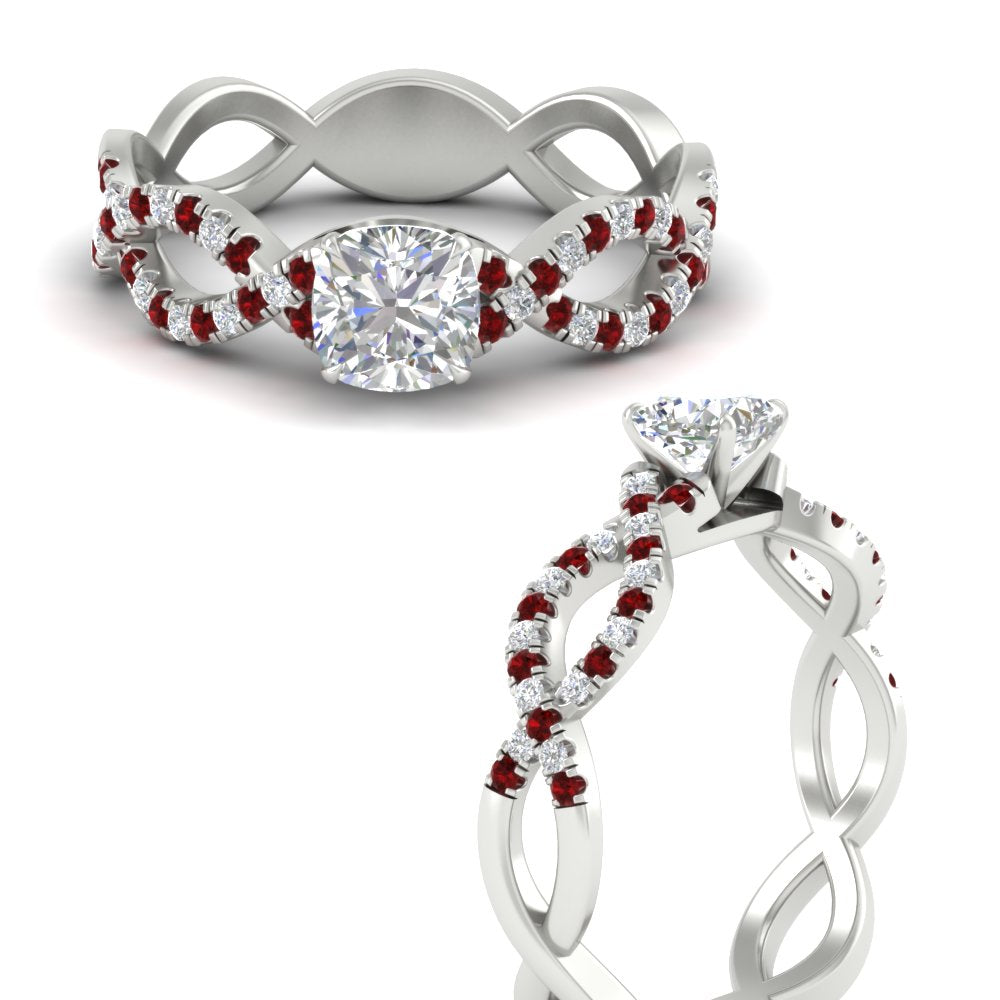 infinity-cushion-cut-twist-diamond-engagement-ring-with-ruby-in-white-gold-FD11157CURGRUDRANGLE3-NL-WG