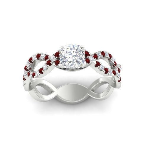 infinity-cushion-cut-twist-diamond-engagement-ring-with-ruby-in-white-gold-FD11157CURGRUDRANGLE3-NL-WG